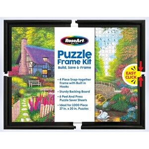 RoseArt Frame Kit Jigsaw Puzzle - 4pc ideal for 1,000 pc puzzle 27 in by 20 in